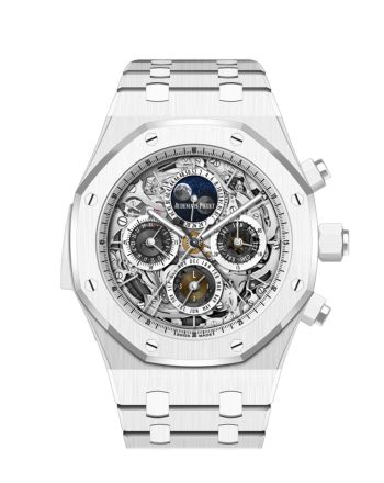 Audemars Piguet Royal Oak Sapphire Dial White external zone of counters White Ceramic Watch 26605CB.OO.1248CB.01