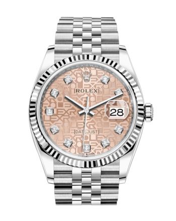 Rolex Datejust 36 Pink Jubilee DiamondDial Automatic Jubilee Watch 126234