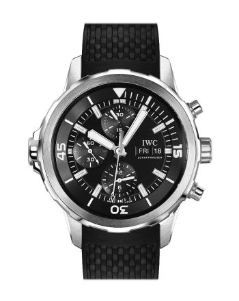 IWC Aquatimer Chronogragh Black Dial on Strap IW376803