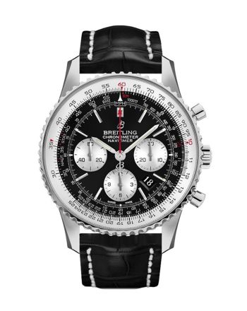 Breitling Navitimer 01 Black Leather Deployment AB0127211 B1P1