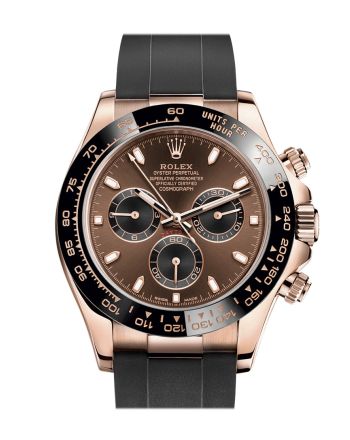 Rolex Cosmograph Daytona Rose Gold Chocolate and black Dial Oysterflex 116515LN