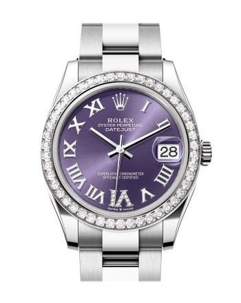 Rolex Datejust 31 Aubergine Roman Dial Ladies Watch 278384RBR 278384RBR-0029