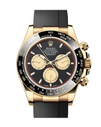 Rolex Daytona 40 Black and Champagne Dial Yellow Gold Mens Watch 126518LN