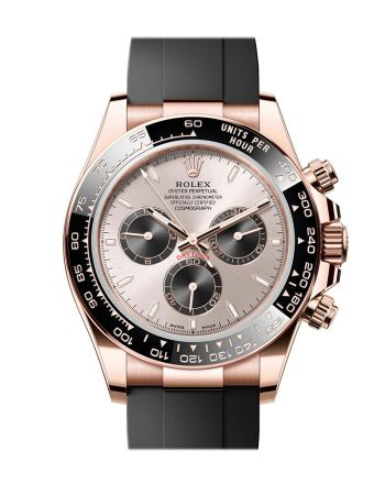 Rolex Daytona 40 Sundust and Bright Black Dial Rose Gold Mens Watch 126515LN