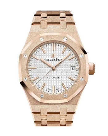 Audemars Piguet Royal Oak Frosted Pink gold-toned Dial Ladies Rose Gold Watch 15454OR.GG.1259OR.03