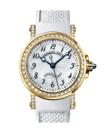 Breguet Marine II Automatic in Yellow Gold with Diamond Bezel Mother of Pearl Dial 8818BA/59/564DD00