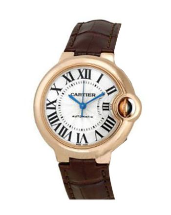 Cartier Ballon Bleu 33MM  Rose Gold on Strap W6920097