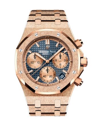 Audemars Piguet Royal Oak 41 Chronograph Blue Dial Frosted  Rose Gold 26239OR.GG.1224OR.01 DCM