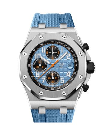 Audemars Piguet Royal Oak Offshore 42 Blue dial Blue rubber strap Watch 26238ST.OO.A340CA.01