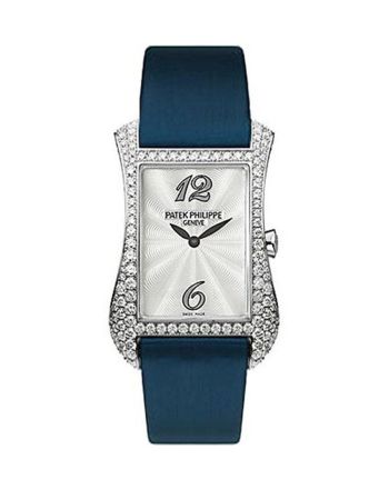 Patek Philippe Gondolo Serata 18kt White Gold Diamond Blue Ladies Watch 4972G-001