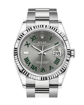 Rolex Datejust 36 Slate Dial Fluted Watch 126234