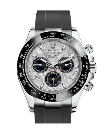 Rolex Cosmograph Daytona Meteorite Dial White Gold Oysterflex Men's Watch 116519LN