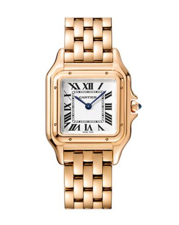 Cartier Panthere de Cartier Silver Dial Ladies 18kt Pink Gold Watch WGPN0007