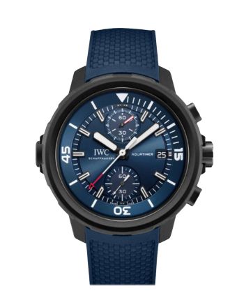 IWC Aquatimer Laureus Sport for Good Chronograph Automatic Blue Dial Men's Watch IW379507