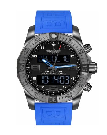 Breitling Exospace B55 Blue Rubber Men's Watch VB5510H2-BE45