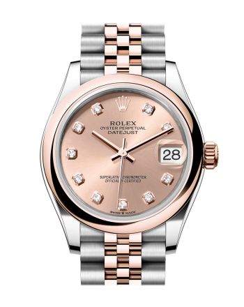 Rolex Datejust 31 Rose Colour Diamond  Dial Rose Gold Steel Jubilee Ladies Watch 278241 278241-0020