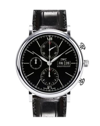 IWC Portofino Automatic Chronograph Black Dial 42mm Men's Watch IW391008