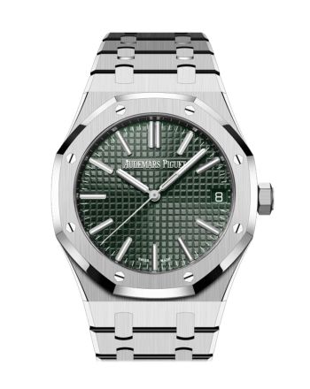 Audemars Piguet Royal Oak 41 Khaki Green Dial 50th Anniversary Watch 15510ST.OO.1320ST.04 DCM