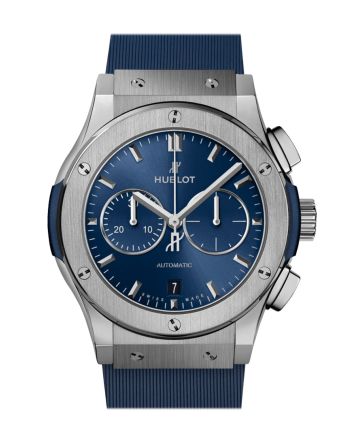 Hublot Classic Fusion Chronograph Titanium Blue 42mm Watch 541.NX.7170.RX