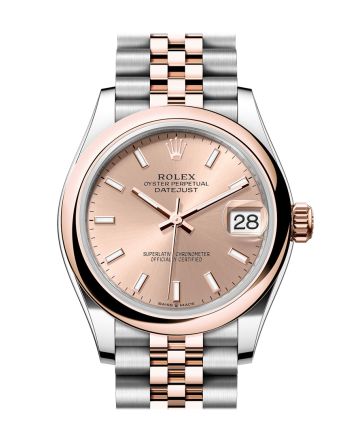 Rolex Datejust 31 Rose Dial Rose Gold Steel Jubilee Ladies Watch 278241 278241-0006