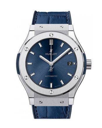 Hublot Classic Fusion Blue Sunray Dial Titanium Automatic 45mm Men's Watch 511.NX.7170.LR