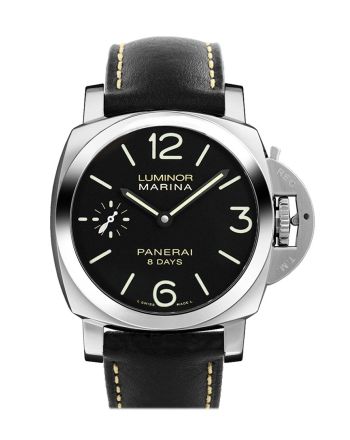 PANERAI Luminor Marina Black Dial Black Leather Men's Watch PAM00510