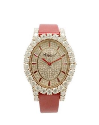 Chopard L'Heure Du Diamant Diamond Dial Red Croc 139383-5035