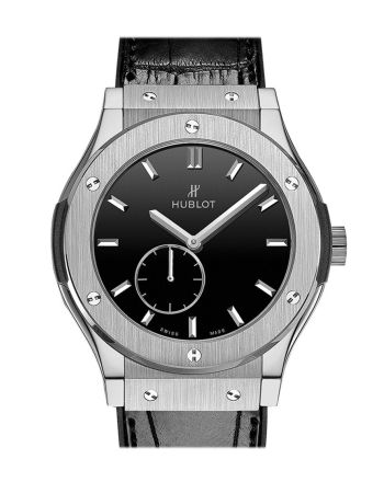 Hublot Classic Fusion Black Dial Titanium Men's Watch 515.NX.1270.LR