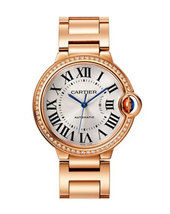 Cartier Ballon Bleu De 36MM Automatic Diamond Silver Dial Ladies Watch WJBB0037