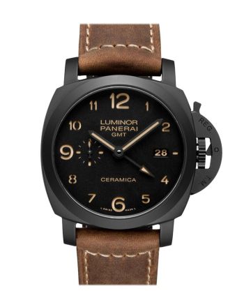 Panerai Luminor 1950 3 Days Gmt Automatic Ceramica 44mm Black Dial Men's Watch Pam00441