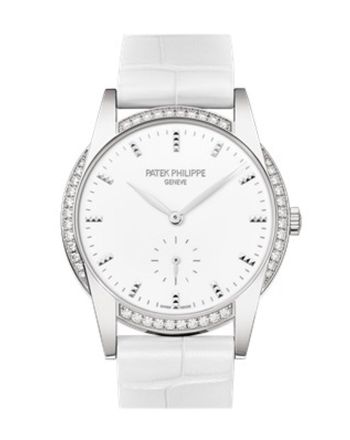 PATEK PHILIPPE Calatrava Gold White Dial 33mm Ladies Watch 7122/200G