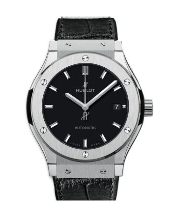 Hublot Classic Fusion Black Dial Black Rubber 45mm Men's Watch 511.NX.1171.LR