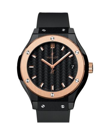 Hublot Classic Fusion 33mm Black Dial Black Rubber Watch 581.CO.1781.RX