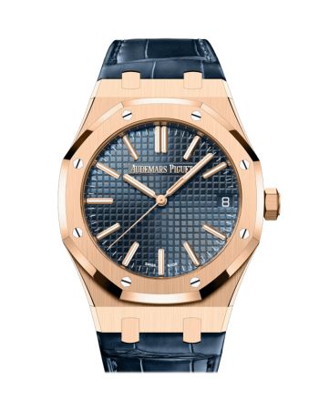 Audemars Piguet Royal Oak Bleu nuit nuage 50 Dial Pink gold Watch 15510OR.OO.D315CR.02