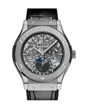 Hublot Classic Fusion Aerofusion Moonphase Sapphire Dial Titanium 45mm Men's Watch 517.NX.0170.LR