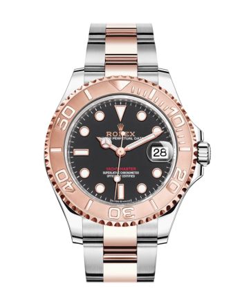 Rolex Yacht-Master 37 Black Dial Automatic Men's Steel and 18K Everose Gold Oyster Watch 268621