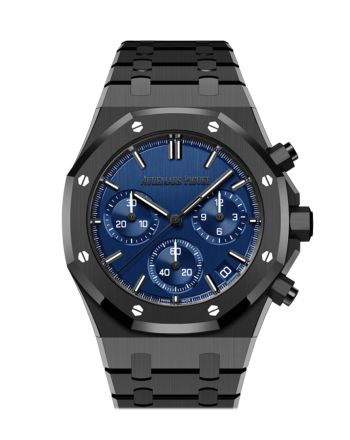 Audemars Piguet Royal Oak 41 Blue dial Black ceramic Watch 26240CE.OO.1225CE.98