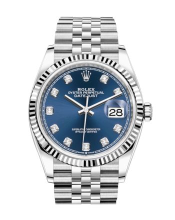 Rolex Datejust 36 Blue Diamond Dial Automatic Jubilee Watch 126234