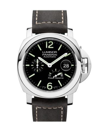 Panerai Luminor Power Reserve Automatic Acciaio 44mm Black Dial Men's Watch Pam01090