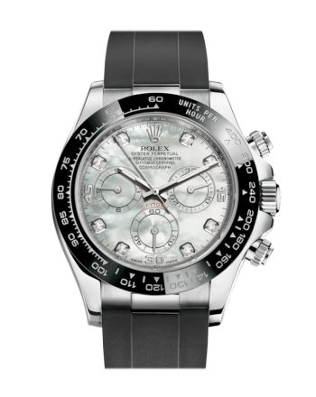 Rolex Cosmograph Daytona White Mother of Pearl Dial Diamond Dial Oysterflex Strap Mens Watch 116519LN 116519