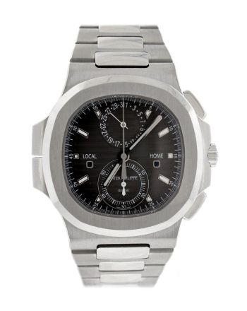 Patek Philippe Nautilus Travel Time Chronograph Stainless Steel Automatic Men's Watch 5990/1A-001