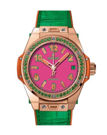 Hubolt Big Bang 39mm Pop Art Automatic Ladies Watch 465.OG.7398.LR.1222.POP16