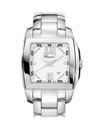 Chopard  Two O Ten Black Dial Stainless Steel Ladies Watch 118464-3001