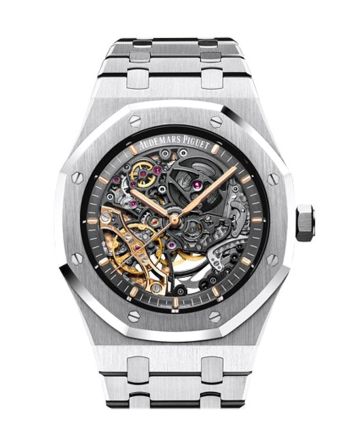 Audemars Piguet Royal Oak 41mm Slate grey openworked Dial Stainless Steel Bracelet Men's Watch 15407ST.OO.1220ST.01