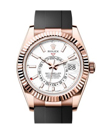 Rolex Sky Dweller 42 White Dial Dial Rose Gold Mens Watch 336235