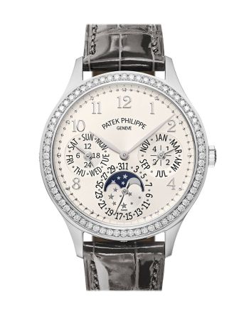 Patek Philippe Grand Complications Perpetual Automatic Diamond White Dial Ladies Watch 7140G-001