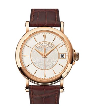 PATEK PHILIPPE Calatrava Silvery Opaline Dial 18K Rose Gold Men's Watch 5153R-001