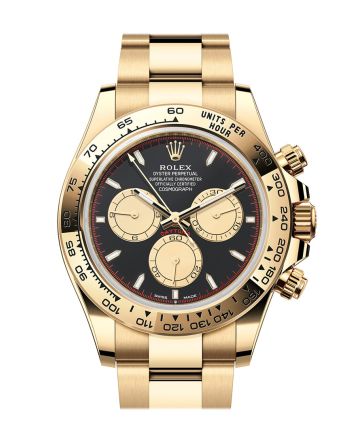 Rolex Daytona 40 Black and Champagne Dial Yellow Gold Mens Watch 126508