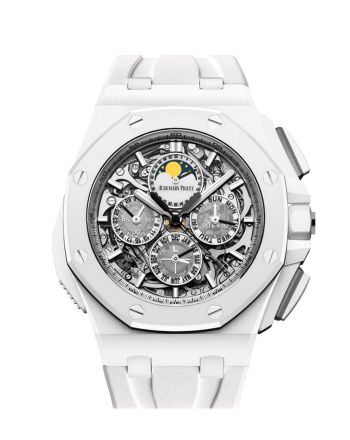 Audemars Piguet Royal Oak Offshore 44 Sapphire Dial White Rubber Strap Watch 26582CB.OO.A010CA.01