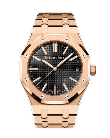 Audemars Piguet Royal Oak Black Dial Pink Gold Watch 15510OR.OO.1320OR.04